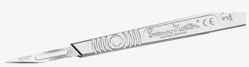 3 Handle Witth No - Portalame Graduato Swann-morton N. 3 Per Lame Da 10, transparent png download