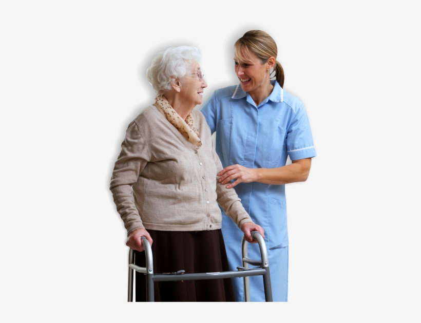 Nurse And Elderly Woman - National Hip Fracture Database, transparent png download