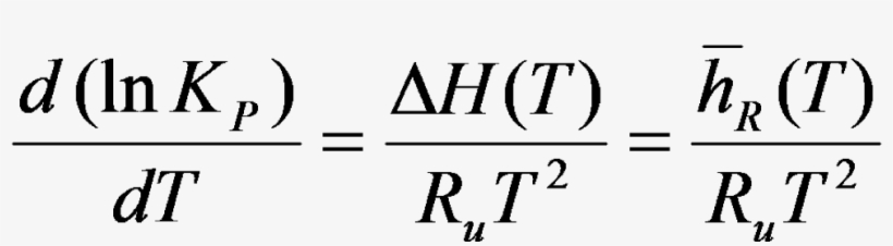How To Write An Equation Without Latex In Wordpress - Van T Hoff Equation Formula, transparent png download