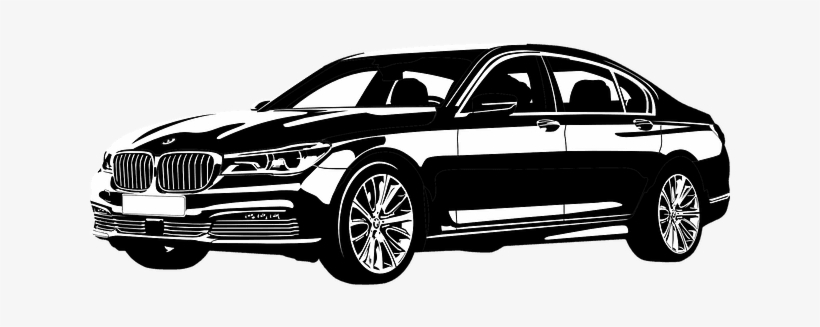 Window Tinted Black Car - Bmw Logo Black And White, transparent png download