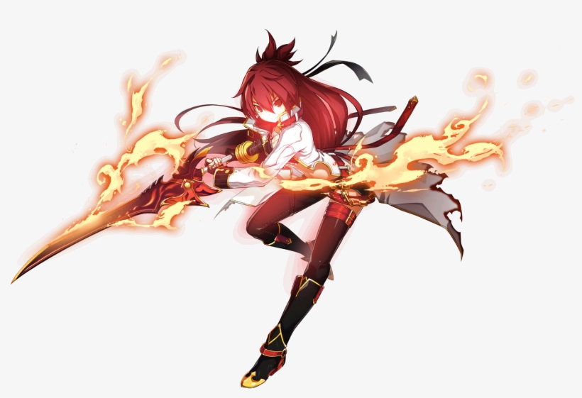 Fire Manipulation Of Blazing Hear And/or Shakugan No - Elesis Elsword, transparent png download