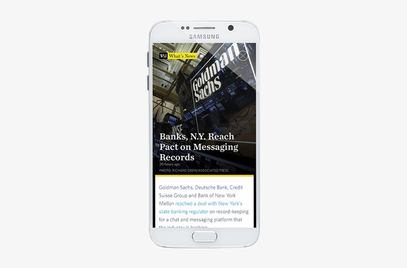 Download The Wsj App For Android Wsj What S News App Png Image