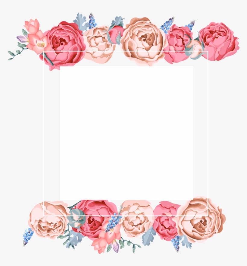 Watercolor Flower Frame, Watercolor Flower, Frame, - Grocery List Notebook [book], transparent png download