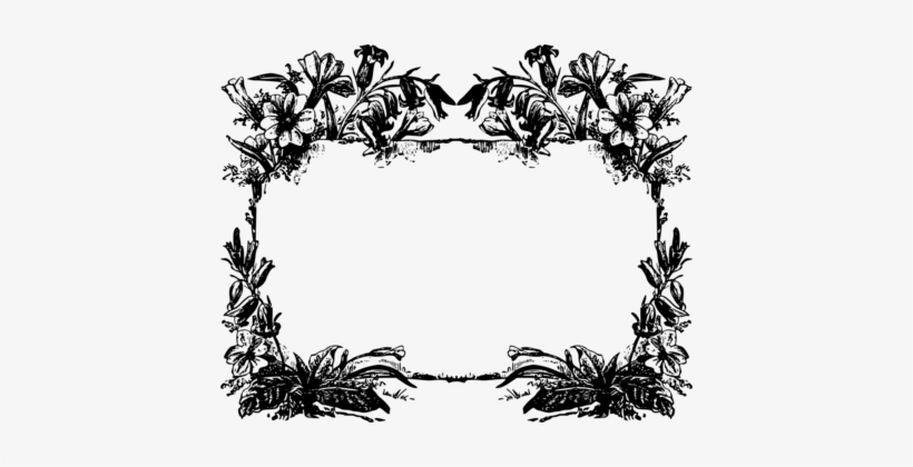 Picture Frames Black And White Computer Icons Ornament - Clip Art, transparent png download