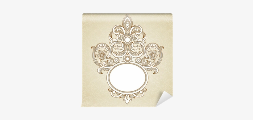 Vintage Ornate Frame With Place For Text - Wallpaper, transparent png download
