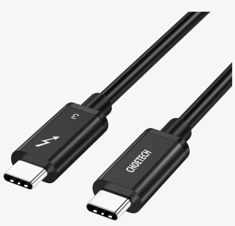 Choetech Thunderbolt 3 Cable 40gbps/ 100w （model - Otg Usb 3.0 To Type C, transparent png download