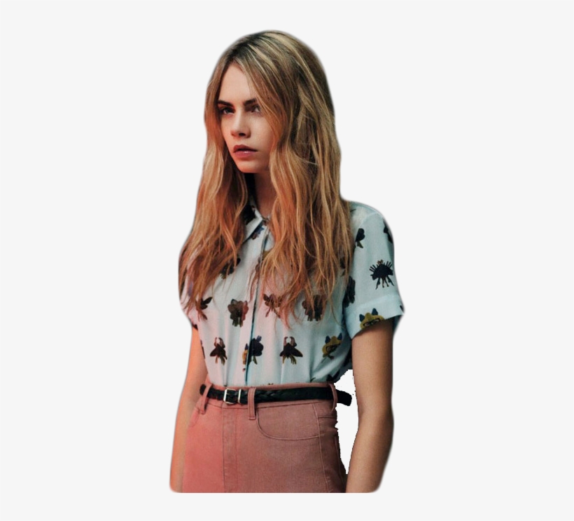 Report Abuse - Cara Delevingne Messy Hair, transparent png download