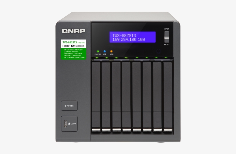 Tvs-882st3 Specification - Qnap Tvs-882st3 Servidor Nas - Sata 6gb/s, transparent png download