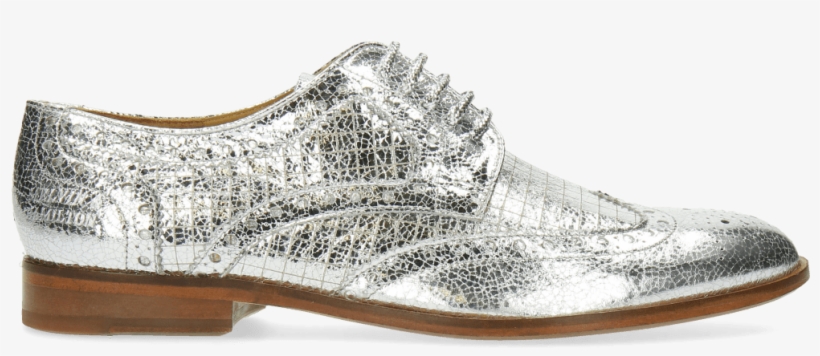 Derby Shoes Sally 66 Crush Metal Silver - Suede, transparent png download