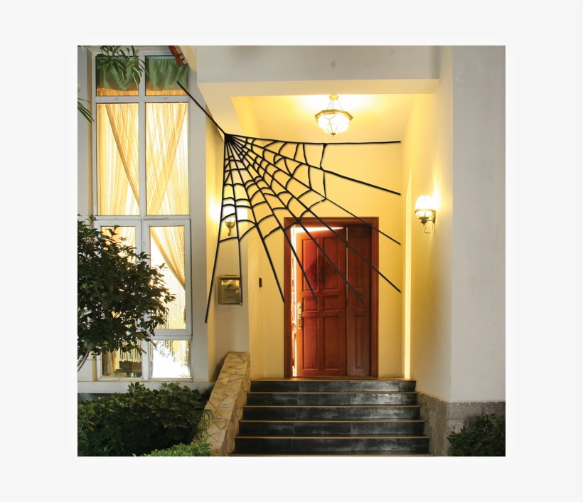 Small Corner Spider Web - Spider Web Decoration, transparent png download