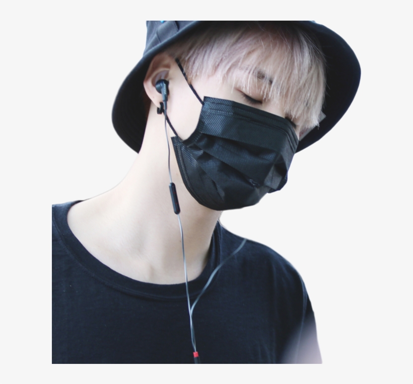 Min Yoongi Wearing Black Face Mask, transparent png download