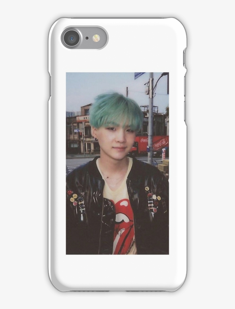 Suga Min Yoongi Polaroid Iphone 7 Snap Case - Run Era Min Yoongi, transparent png download