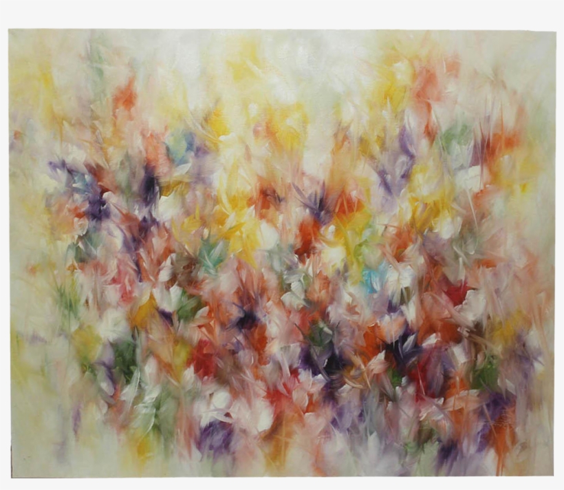 'petals' Contemporary Oil Painting On Chairish - Oil Painting, transparent png download