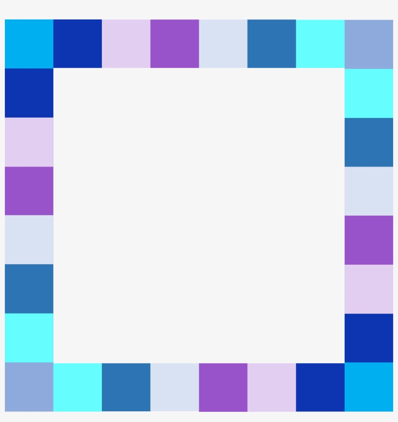 Frame Border Bright Blue Purple 864101 - Portable Network Graphics, transparent png download