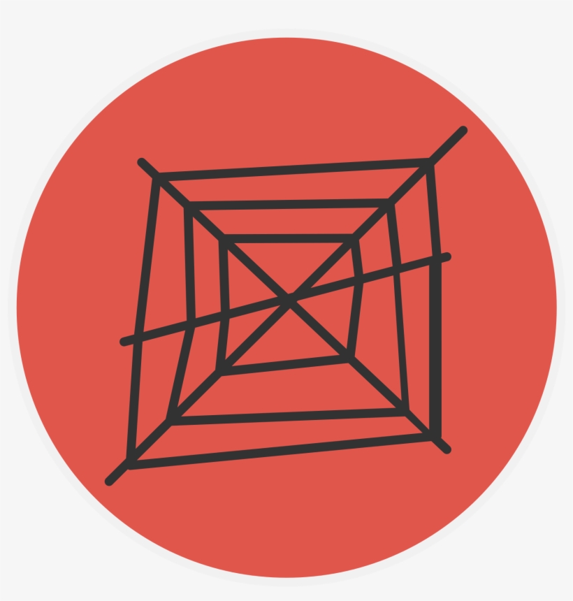 File Creative Tail Halloween Spider Web Png Icon Svg - Spiderweb Clipart Black And White, transparent png download