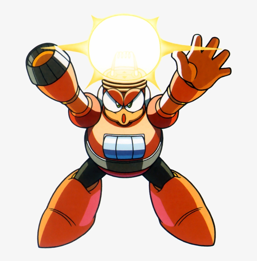 Bright Man - Bright Man Mega Man, transparent png download