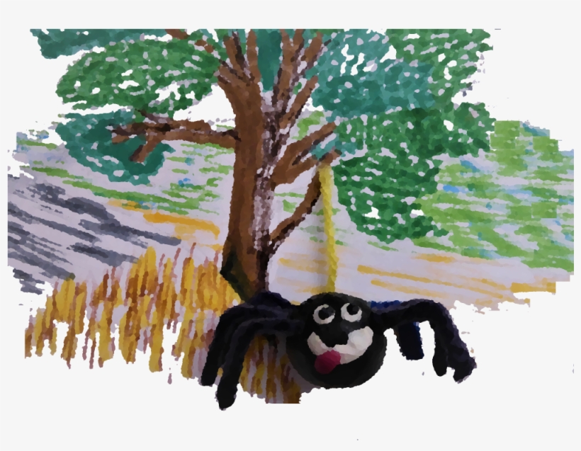 "a Tight Black Ball Hanging From The Top Corner Near - Craft, transparent png download