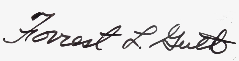 Signature Forrest Guth - File Signature, transparent png download