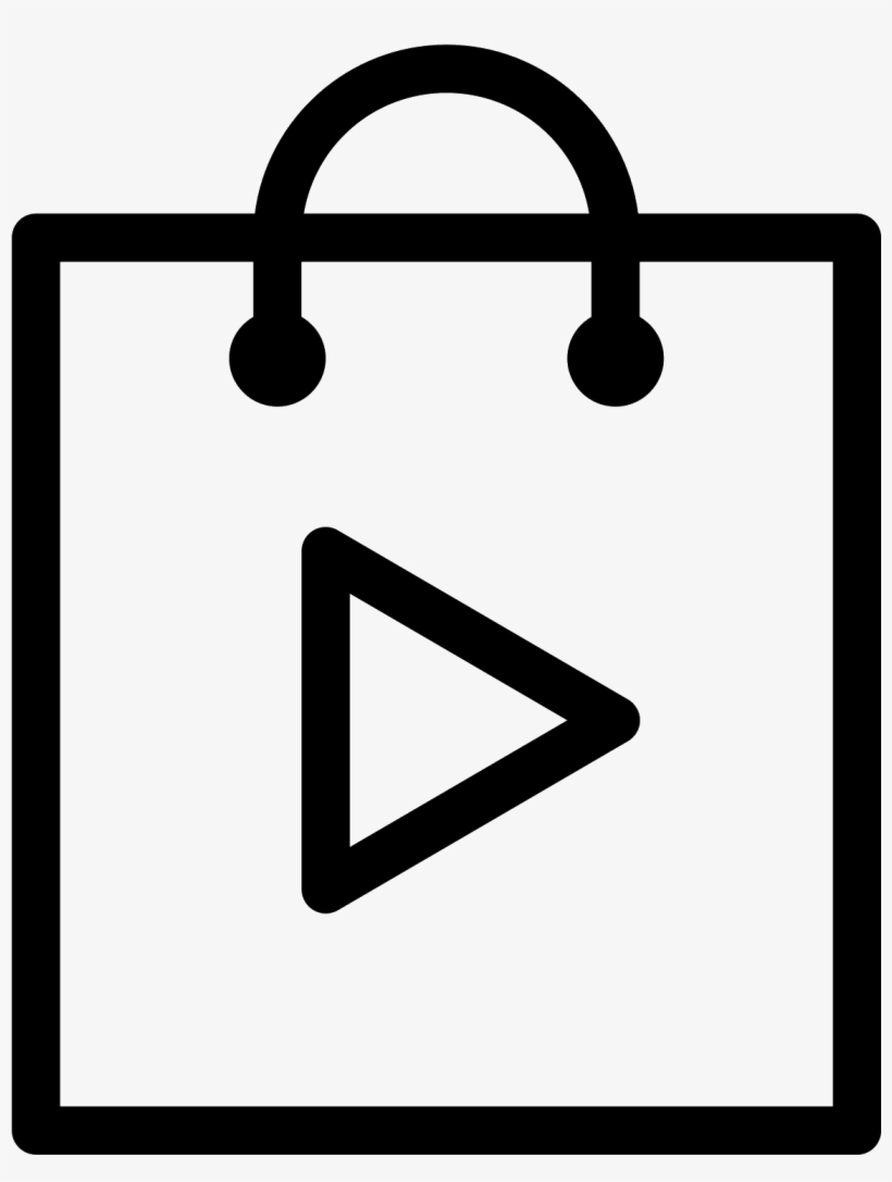 Playstore Icon Free Download - Cart Bag Icon Png, transparent png download
