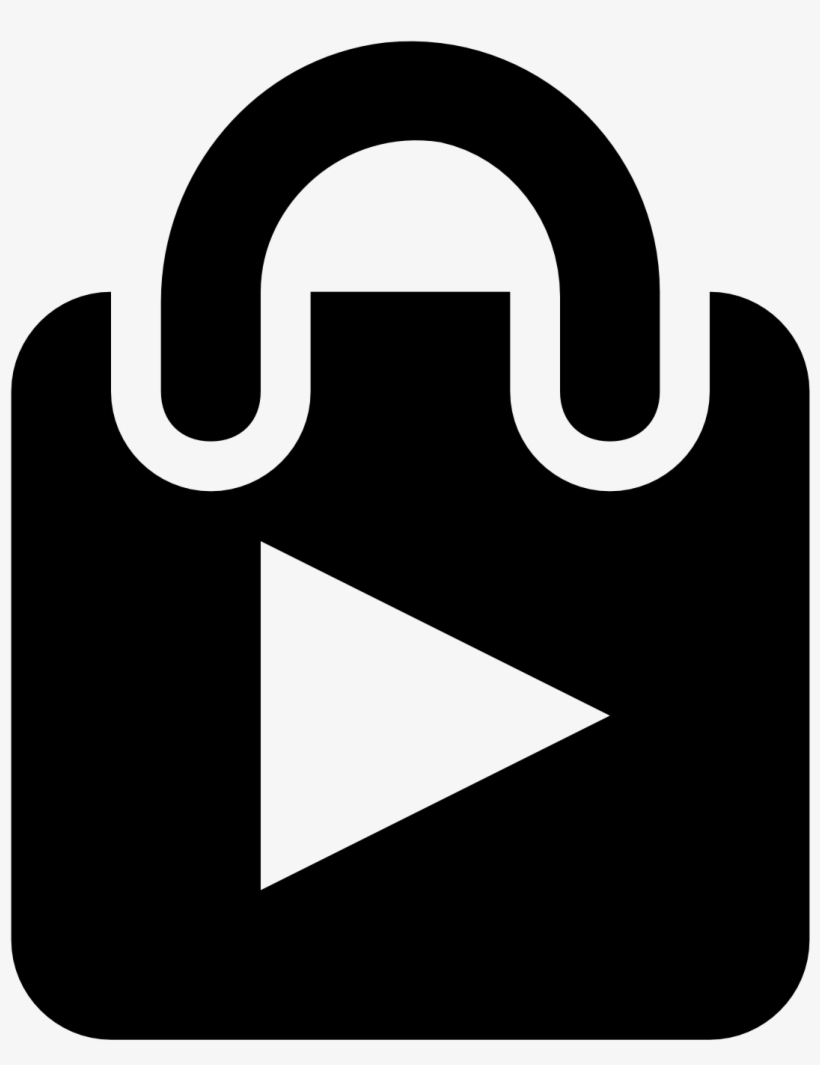 Play Store Icon Png Download Download - Play Store Black Icon, transparent png download