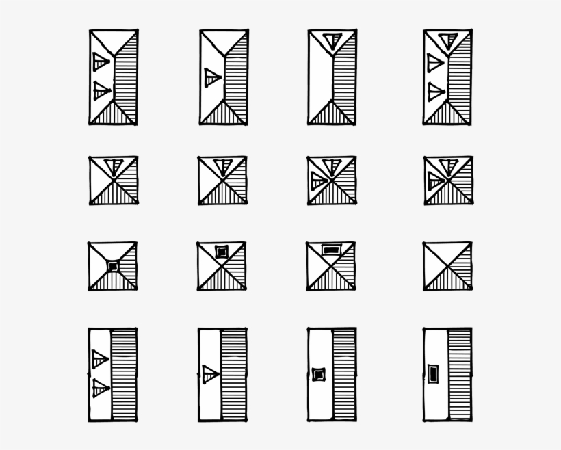 Map Parts Pieces Buildings Brush Icon Set Tool Resource - Fantasy Map Icons Buildings, transparent png download