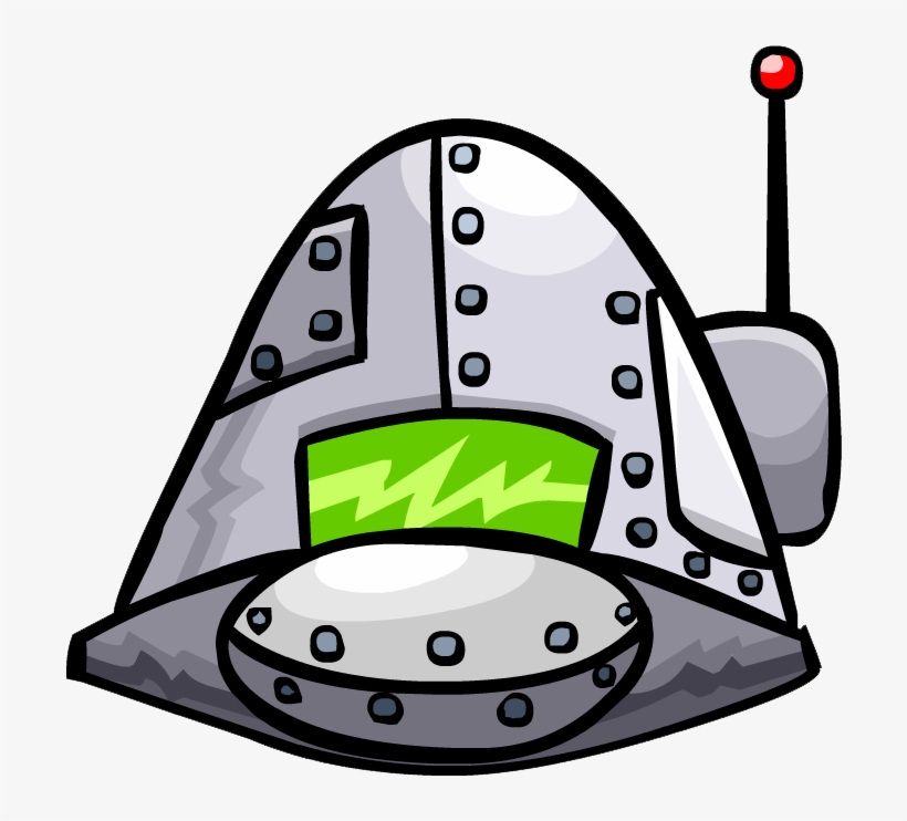 Robot Helmet Clothing Icon Id 122 - Club Penguin Robot Head, transparent png download