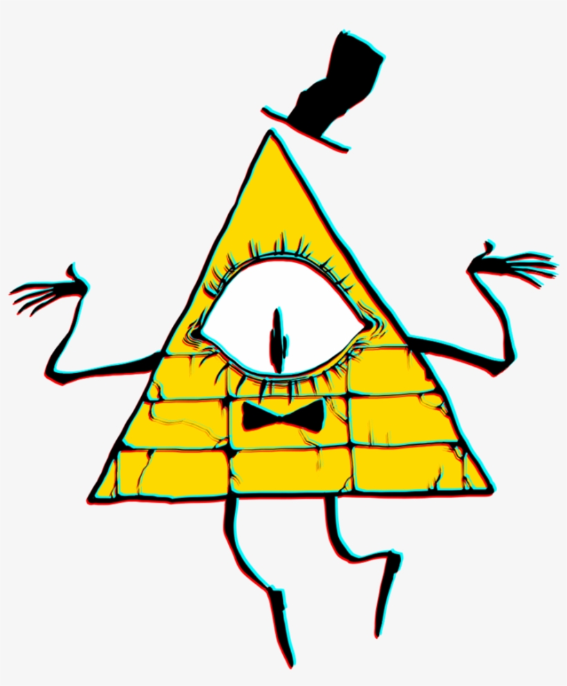 Billcipher Gravityfalls Cartoon Pyramid Yellow Eye - Gravity Falls, transparent png download