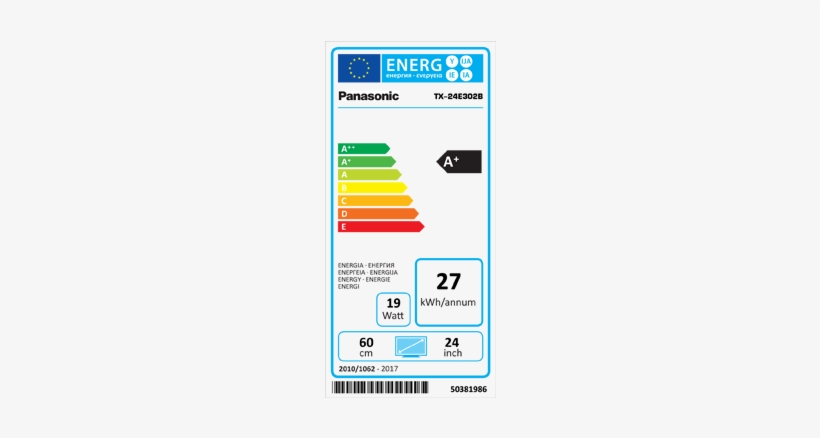 Energy Rating - Sony Bravia Kd55xe8096 139cm 55" 4k Uhd Smart Tv, transparent png download