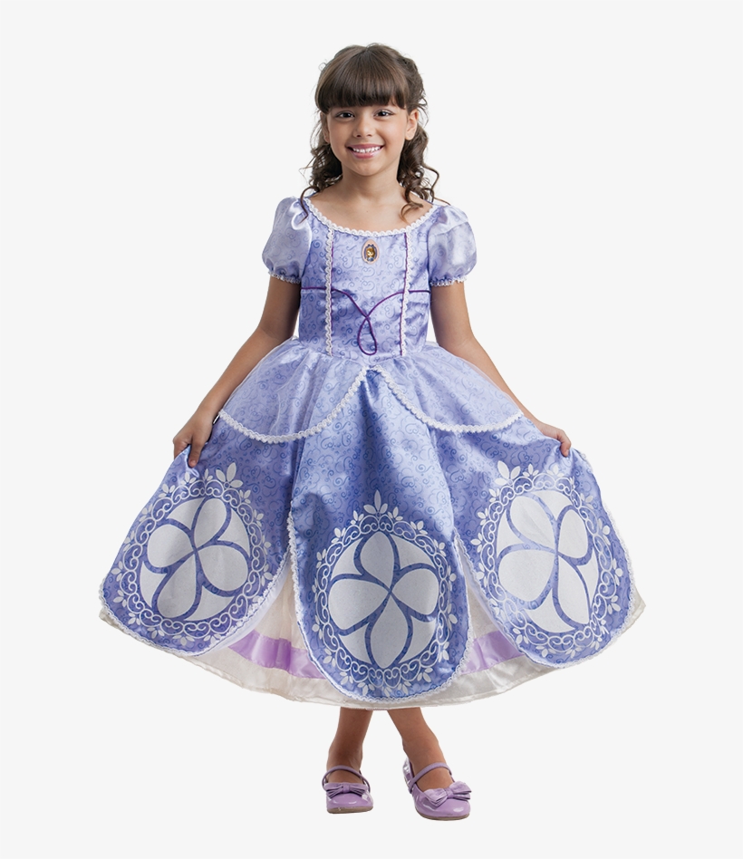 Fantasia Luxo Sofia Full - Fantasia Super Luxo Da Princesa Sofia M - Multibrink, transparent png download