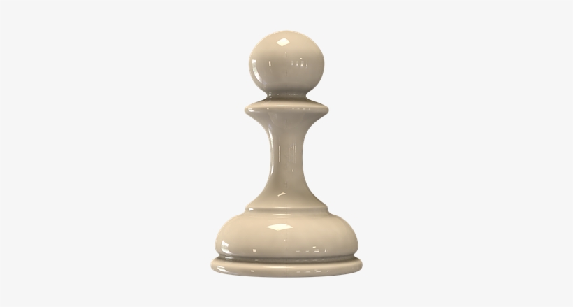 Chess, Figure White Pawn, Checkerboard - Chess, transparent png download