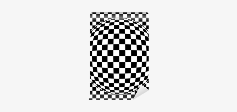 Checkerboard Pattern 07 Wall Mural • Pixers® • We Live - Optical Illusion T Shirts, transparent png download