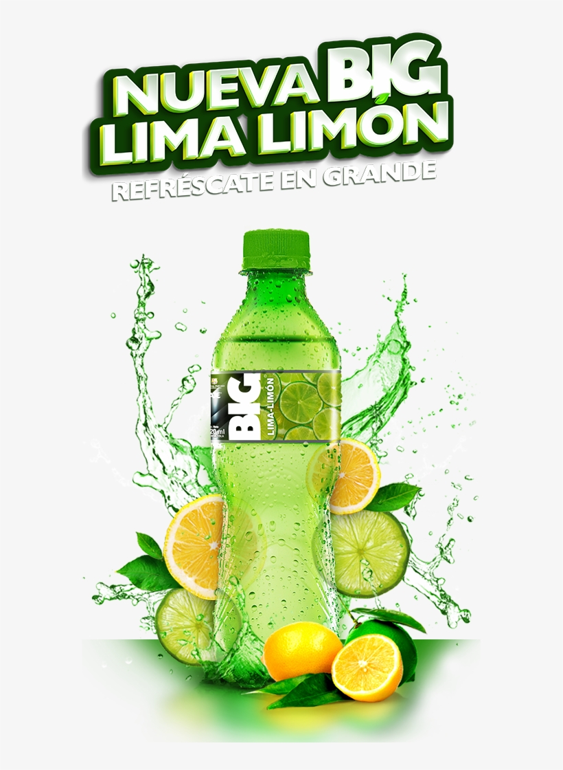 Gaseosas Big Cola De Limon, transparent png download
