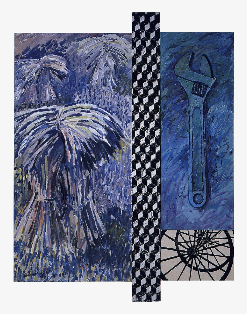 Barley Bundles & Crescent 1997 Acrylic & Screen Print - Drawing, transparent png download