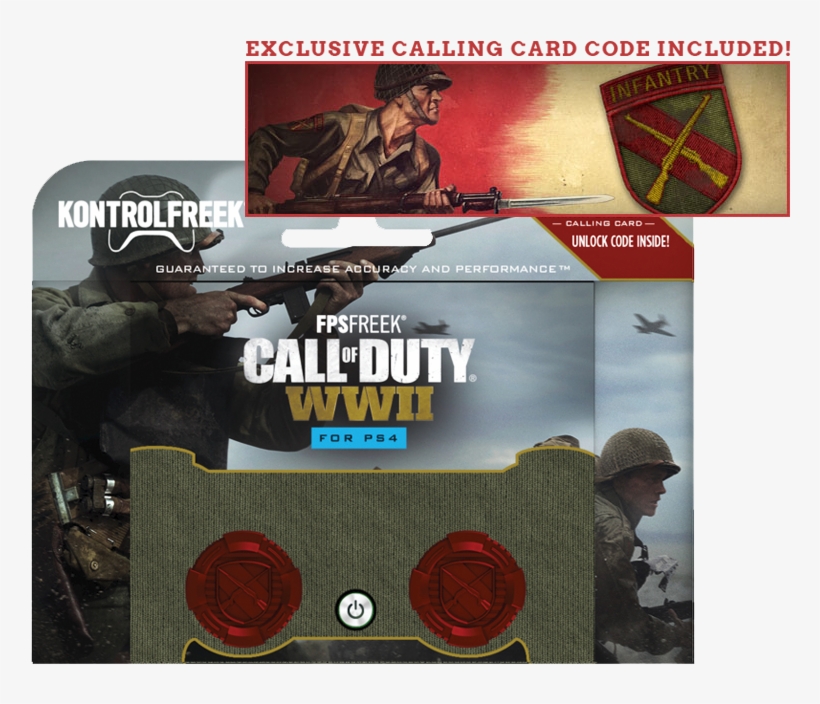 Kontrolfreek® Fps Freek® Call Of Duty® - Kontrol Freek Fps Freek Cod Wwii Edition - Ps4, transparent png download