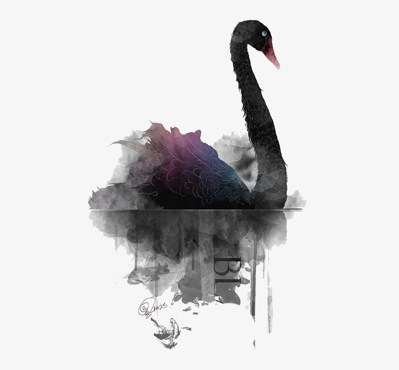 Clipart Free Library Black Simple Watercolor Transprent - Black Swan Theory, transparent png download