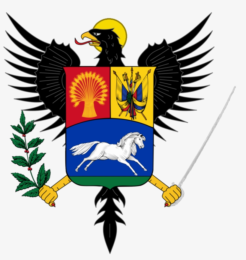 Free Download Coat Of Arms Of Venezuela Clipart Coat - Venezuela Coat Of Arms.png Square Sticker 3" X 3", transparent png download
