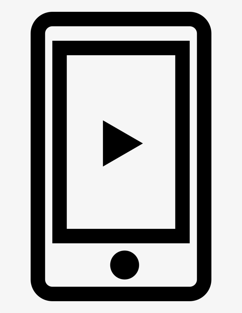 Play Symbol On Cellphone Screen Comments, transparent png download