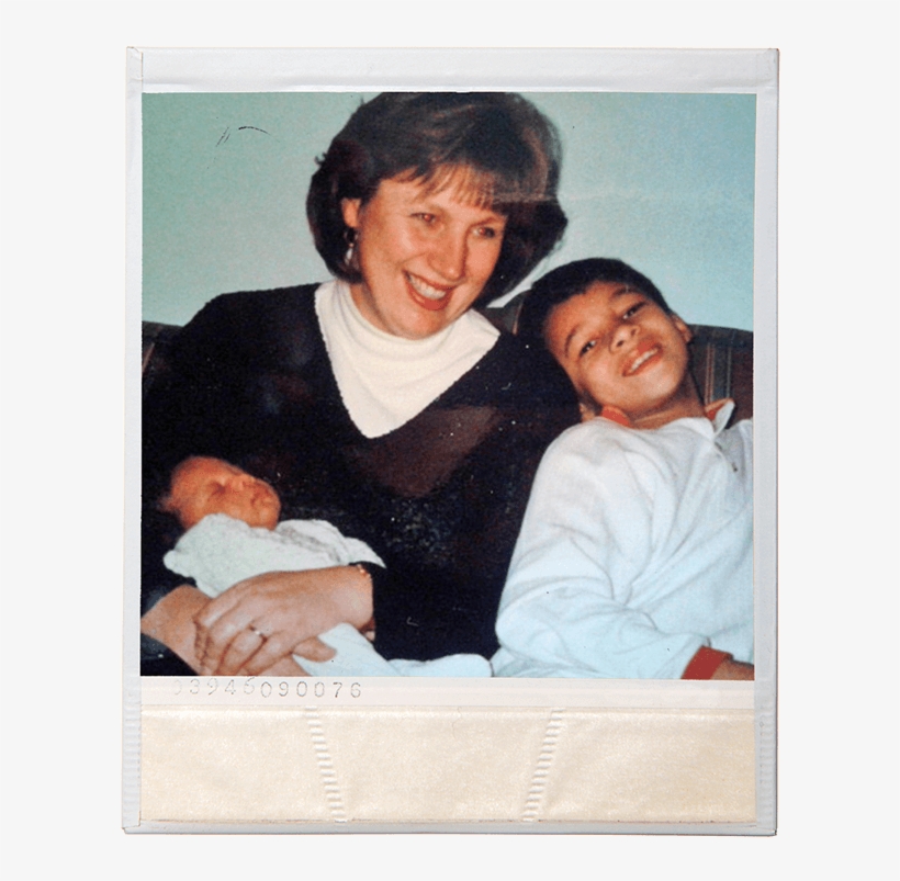 Courtney Lawes, Mother Valerie And Brother Cameron - Mom And Son Polaroid, transparent png download