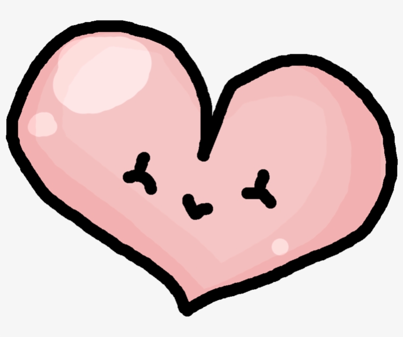 Kawaii Heart Png Jpg Freeuse Stock - Kawaii Love Hearts Png, transparent png download
