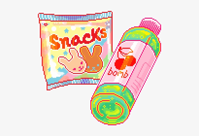 Jpg Download Snack Free On Dumielauxepices Net - Kawaii Pixel Food, transparent png download
