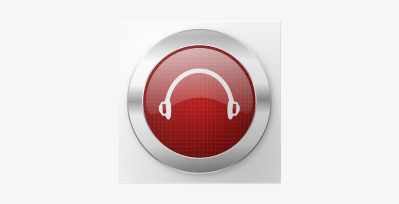 Headset Icon Dark Background, transparent png download