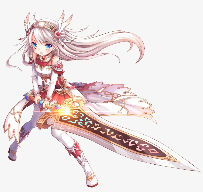 Greatsword-concept - Aura Kingdom Holy Sword Class, transparent png download
