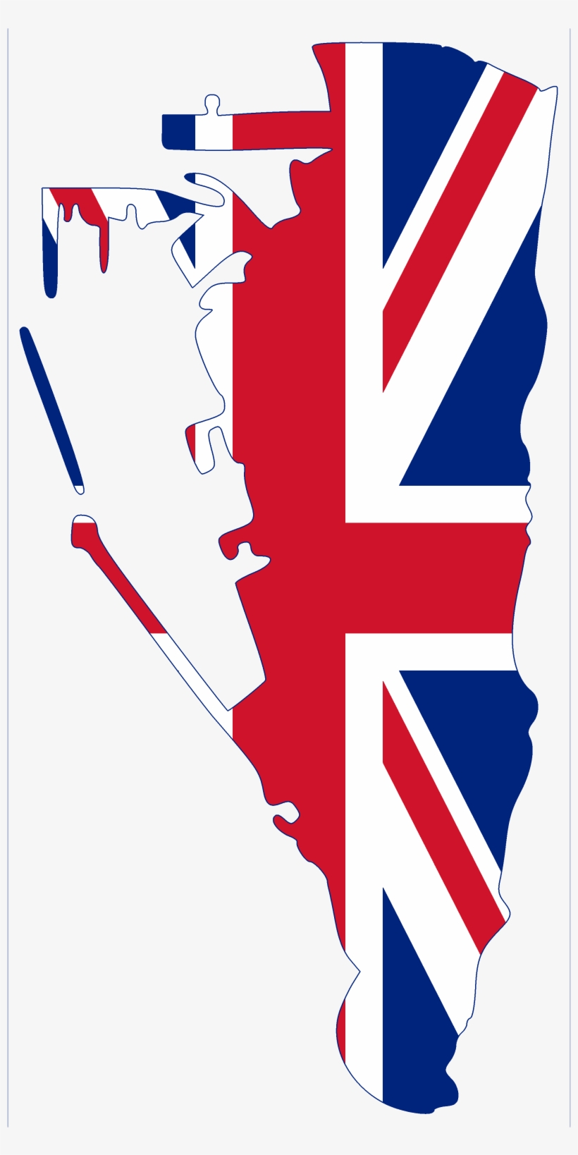 Flag Map Of Gibraltar - Gibraltar Flag Map, transparent png download