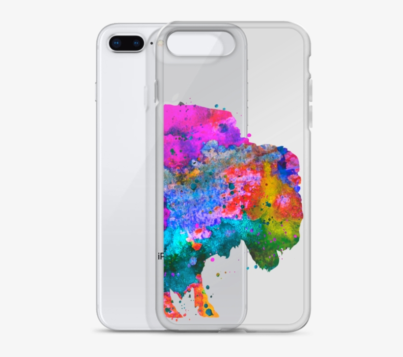 Watercolor Buffalo Clear Iphone Case - Watercolor Painting, transparent png download