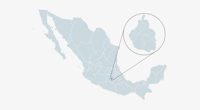 Mexico Map, Mx-dif - Ciudad De Mexico Ubicacion, transparent png download