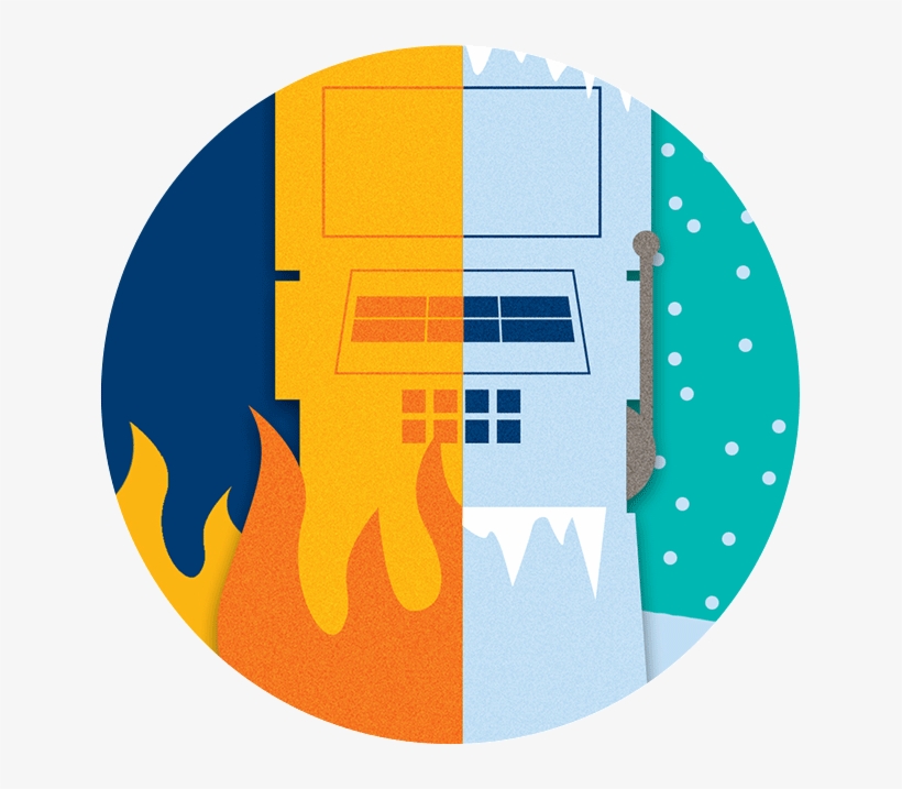 Slot Machine Split In Two, Showing A Hot Side And A - Slot Machine, transparent png download