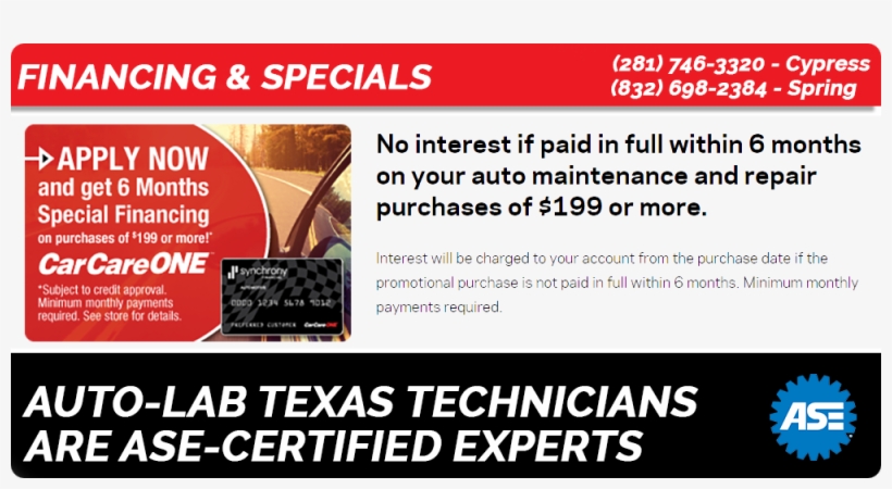 Looking For Car Repair And Oil Change Special Deals - Ase Certified, transparent png download