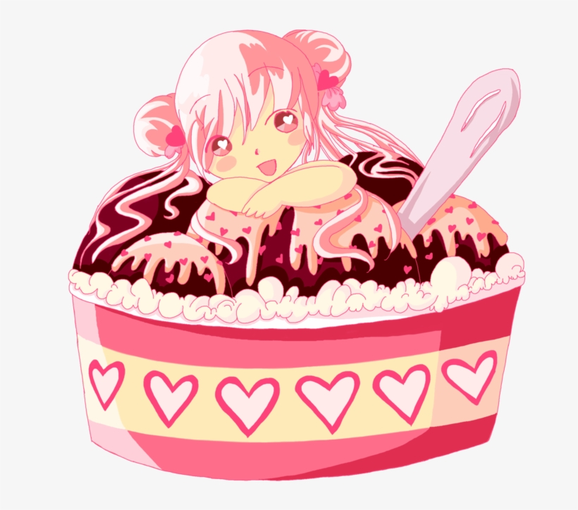Cupcake - Ice Cream Girl Chibi, transparent png download