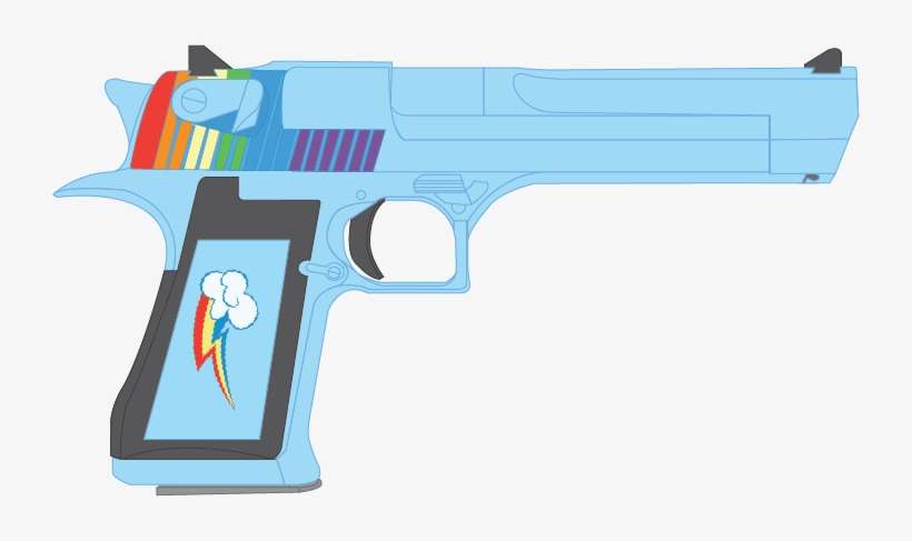 Rainbow's Mark Vii Desert Eagle - My Little Pony Desert Eagle, transparent png download