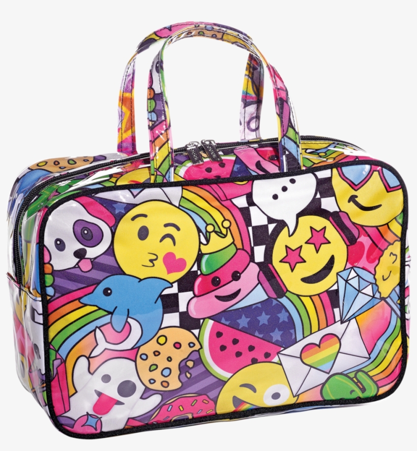 Emoji Party Cosmetic Bag - Garment Bag, transparent png download